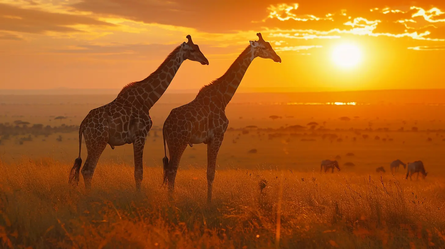 Giraffes at Sunrise: Wildlife Watching in Kenya
