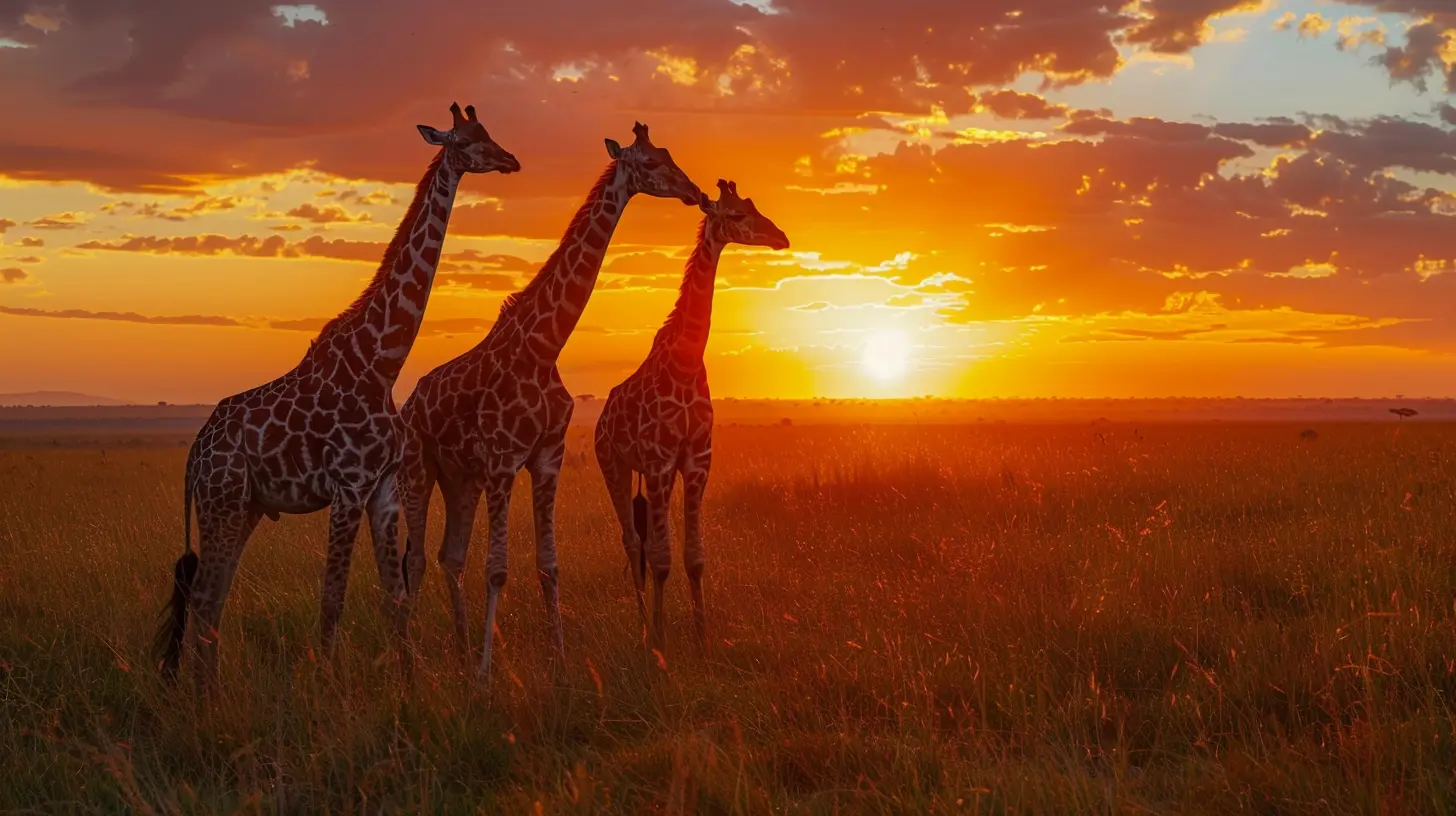 Giraffes at Sunrise: Wildlife Watching in Kenya