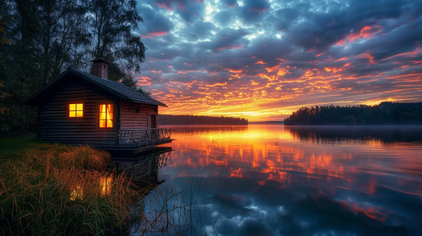 Serene Lakeside Cabins for Two