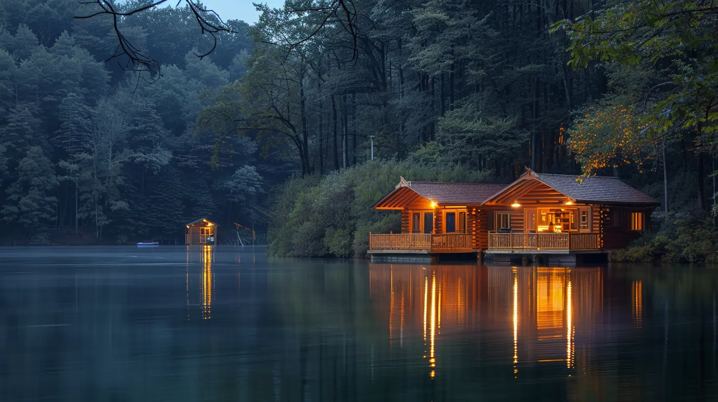 Serene Lakeside Cabins for Two