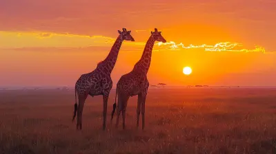 Giraffes at Sunrise: Wildlife Watching in Kenya