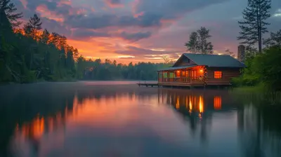 Serene Lakeside Cabins For Two